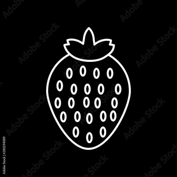 Obraz Strawberry icon for your project