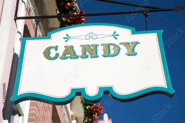 Obraz Candy sign