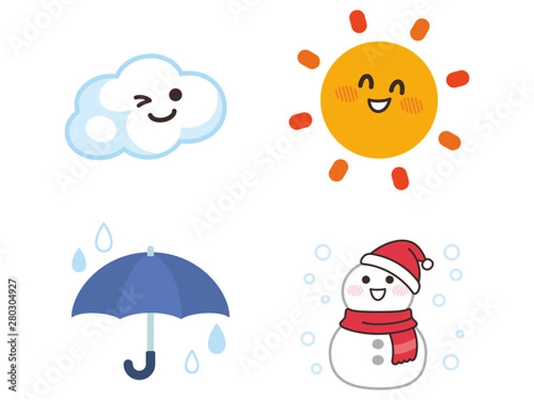 Fototapeta 天気予報アイコン