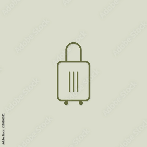 Obraz travel bag icon vector