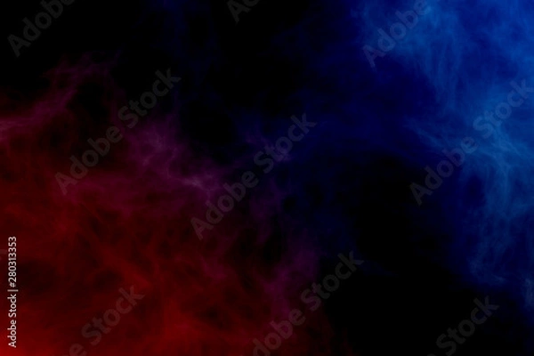 Fototapeta Red fire versus blue ice abstract background texture