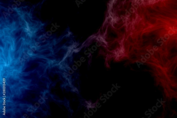 Fototapeta Red fire versus blue ice abstract background texture