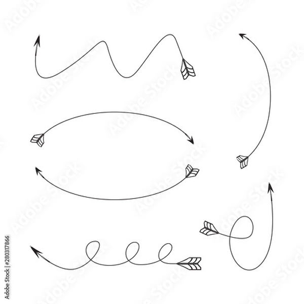 Obraz arrows and bows element set