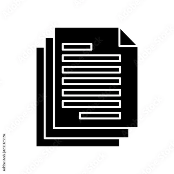 Fototapeta Document icon for your project