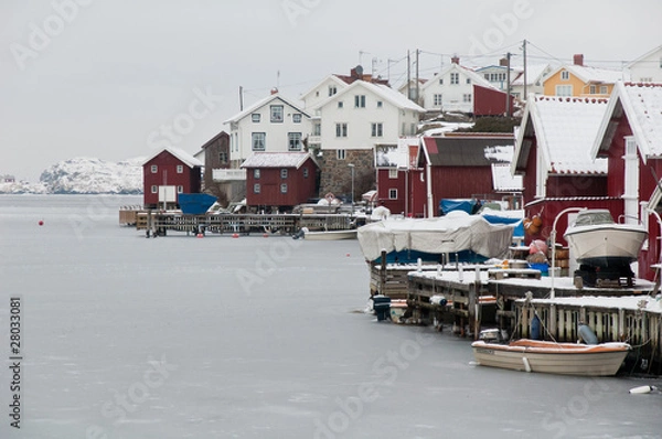 Fototapeta Coastal village