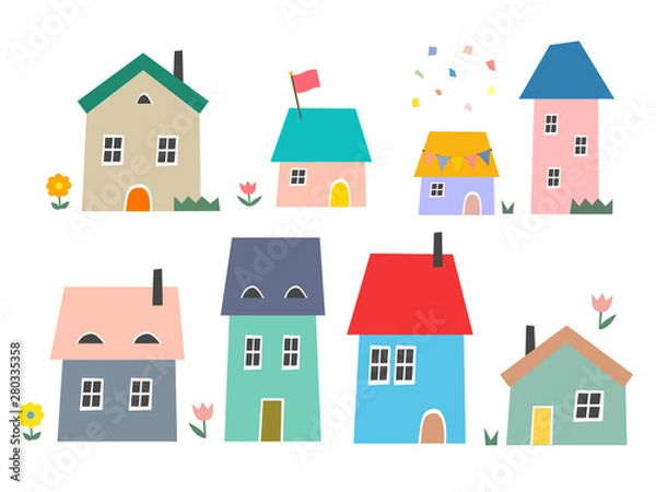 Obraz 北欧の家々#3・アソート