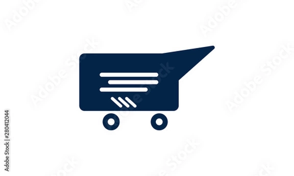 Obraz E commerce logo design icon