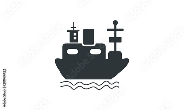 Obraz Ship Icon vector design 