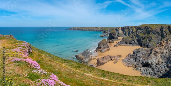 Obraz Bedruthan steps north coast cornwall