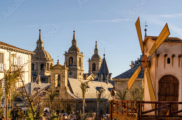 Obraz Holiday in the city of El Escorial. Madrid Spain