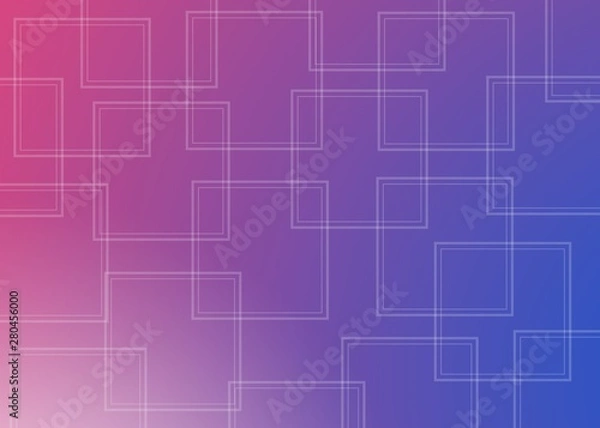 Obraz Abstract geometric purple background with squares and gradient