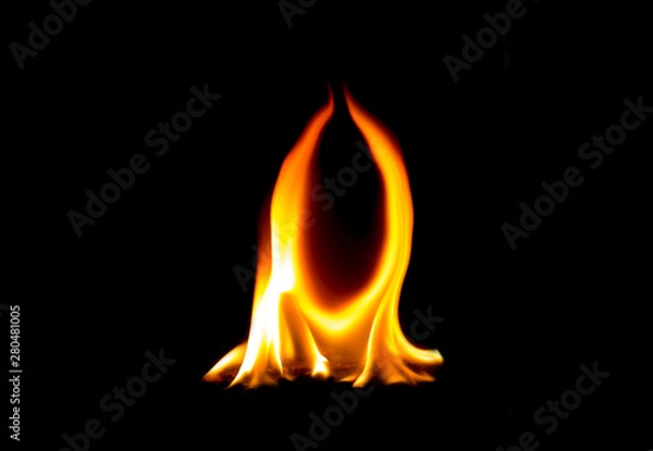 Fototapeta Letter O made of fire