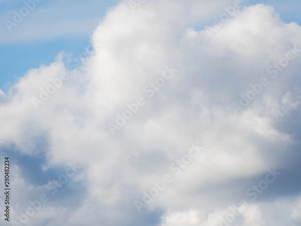 Fototapeta Cloud closeup. Cloud against the blue sky.