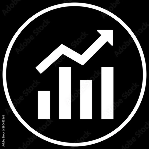 Obraz  Bar Chart icon for your project