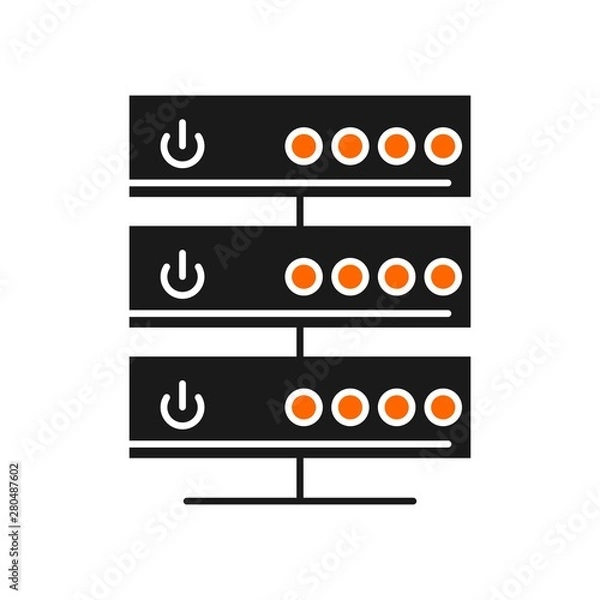 Fototapeta Server icon for your project