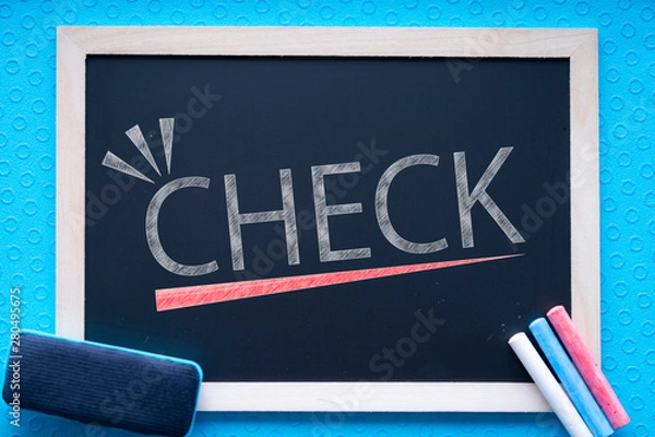 Fototapeta 黒板・チェックリスト
