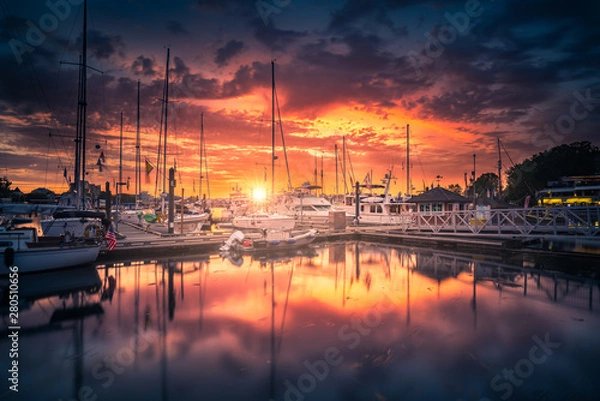 Obraz Victoria Harbor sunset