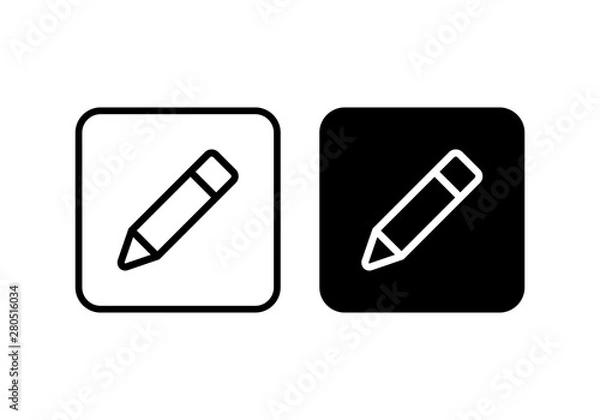 Obraz Edit icon vector. Pencil icon. sign up Icon vector
