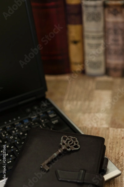 Fototapeta パソコンのあるビジネスデスク