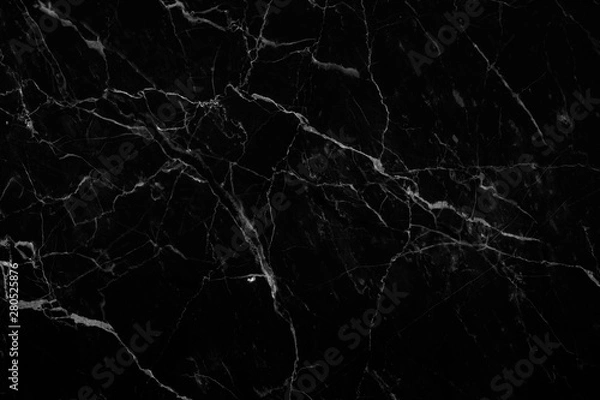 Fototapeta Black marble, Abstract natural marble black and white pattern for background and design.