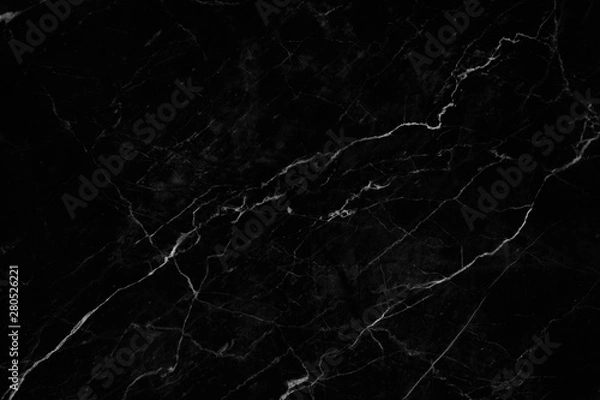 Fototapeta Black marble, Abstract natural marble black and white pattern for background and design.
