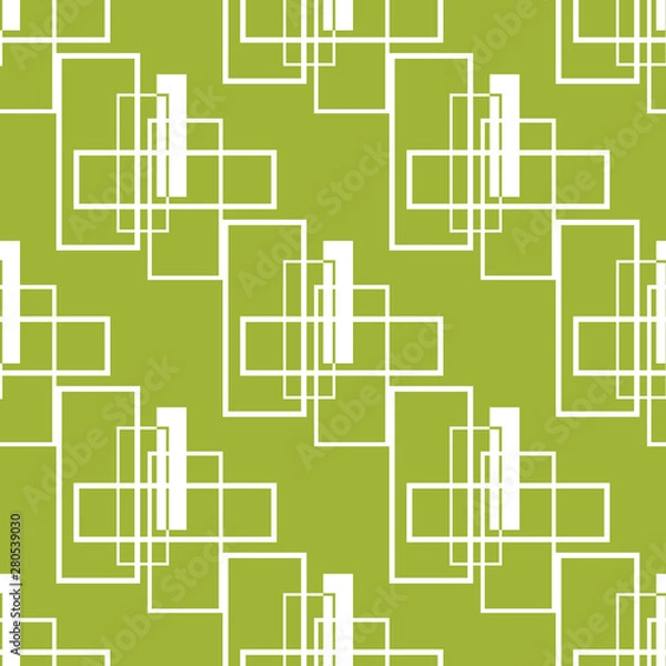Fototapeta Geometric seamless pattern rectangles