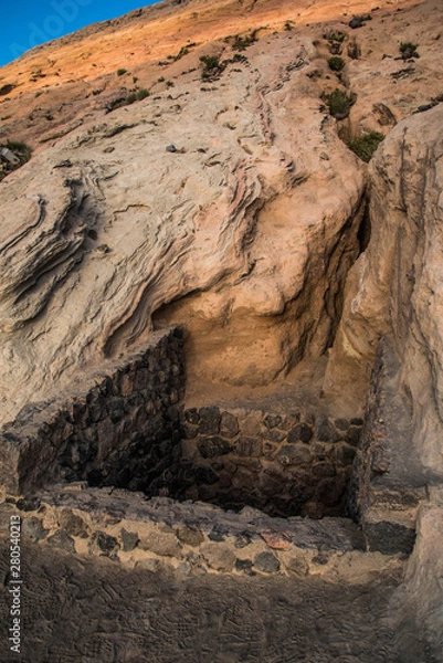 Fototapeta panoramic view of the islands and volcano Sicily