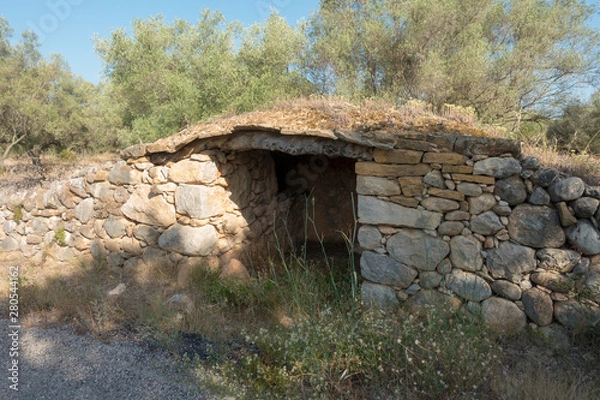 Fototapeta The august road between Sant mateu and Tortosa