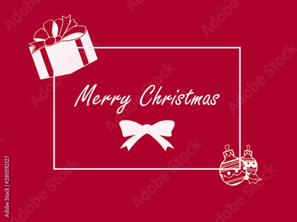 Obraz Christmas day card