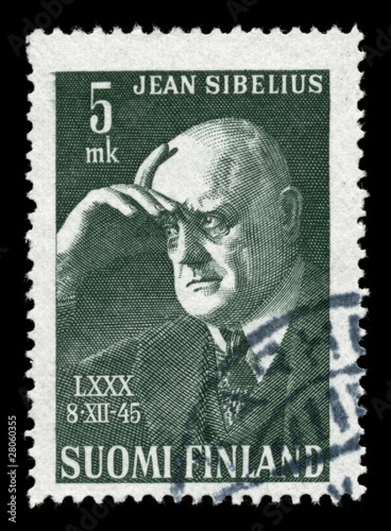 Obraz Sibelius on a stamp