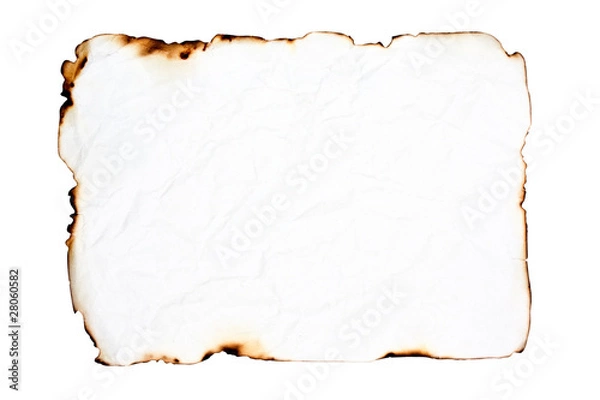 Obraz przypalony papier