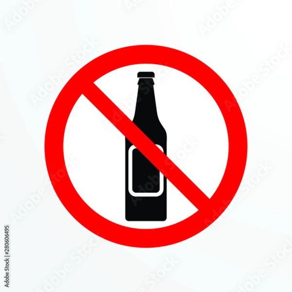 Obraz prohibited logo icon in public area