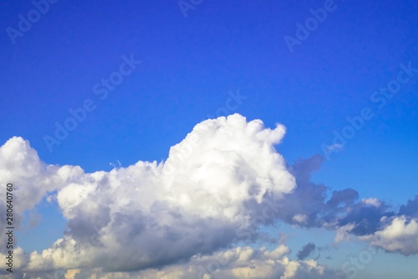 Fototapeta blue sky with white clouds