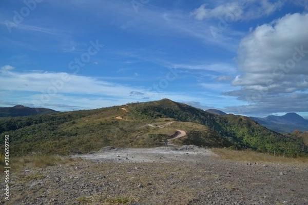 Obraz Mountain on horizon