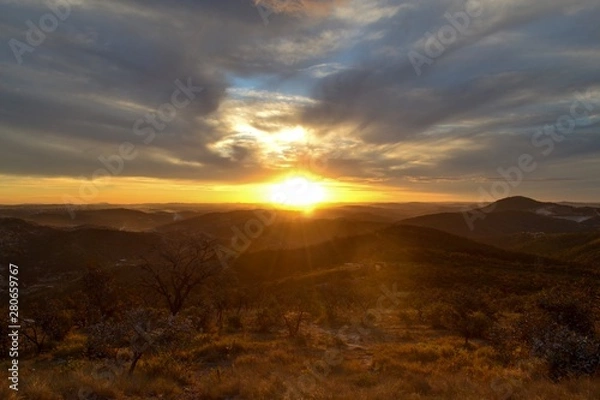 Obraz Sunset on mountains