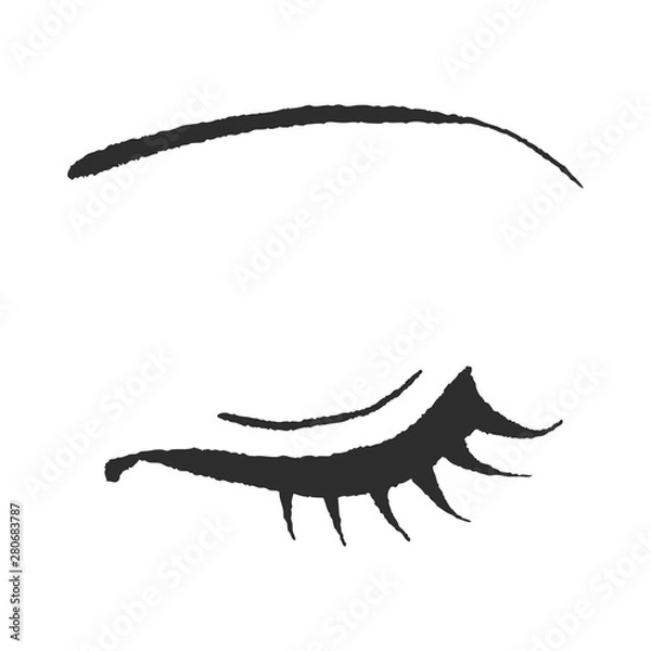 Fototapeta 閉じた目