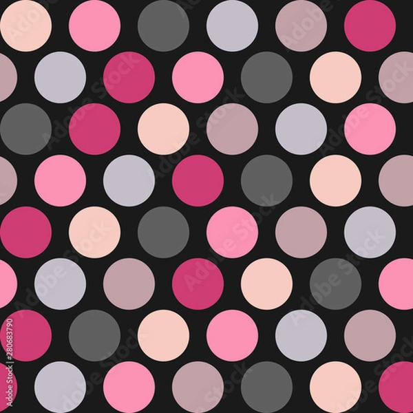 Fototapeta Vector seamless background with multicolored  geometric shapes