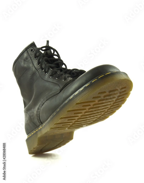 Obraz Ciężki but w akcji „tupiącej”