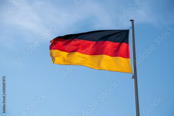 Fototapeta Wehende Deutschland Fahne
