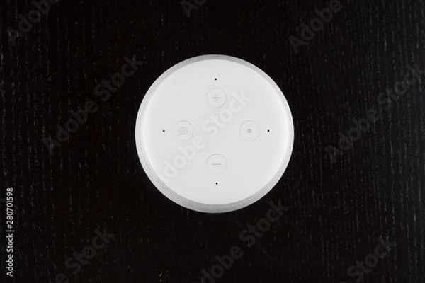 Obraz digital voice assistant with black background