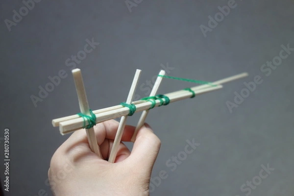 Obraz 割り箸鉄砲