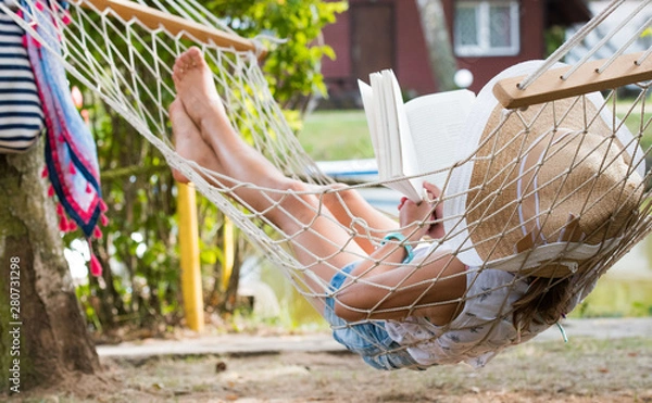 Obraz wakacje na hamaku