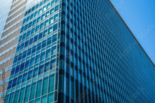 Fototapeta 晴天の青空と秋葉原のビル群