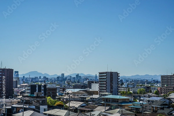 Fototapeta 宮城県仙台市の街並み（荒井方面から）