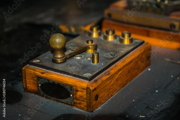 Obraz Old  russian second world war telegraph 