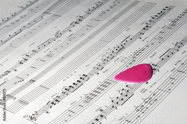 Fototapeta guitar tablature