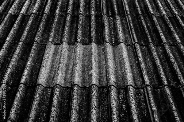 Fototapeta Old roof pictures that have worked for a long time