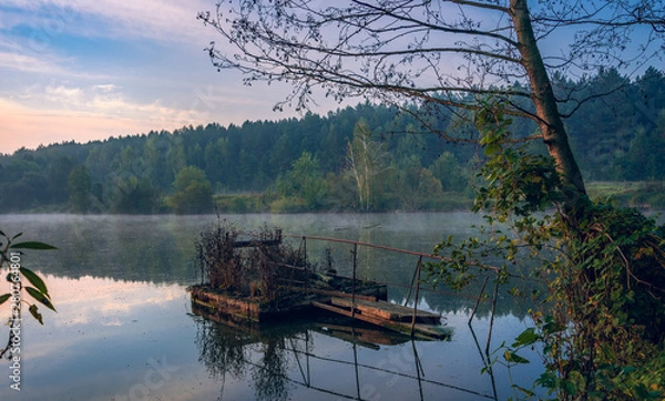 Obraz Sunrise on river