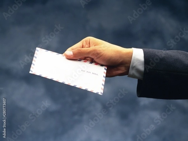 Obraz hand holding letter