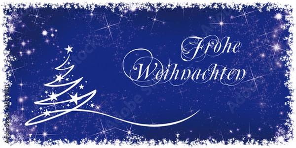 Obraz Weihnachtskarte Tannenbaum